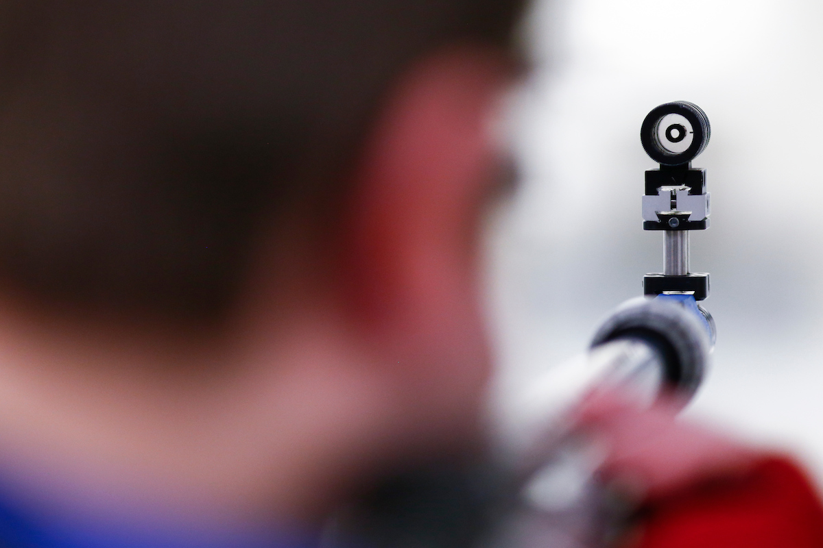 Rifle Sight. 

Kentucky NCAA Rifle Qualifier. 

Photo By Barry Westerman | UK Athletics