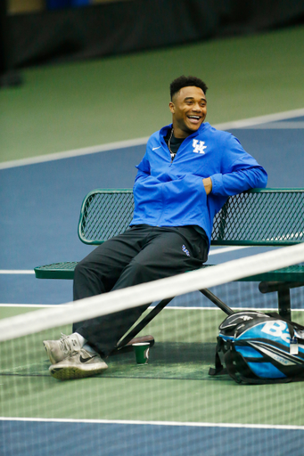 Will Bushamuka.

The University of Kentucky men?s tennis squad in action against EKU on Friday, January 19th, 2018, at the Hilary J. Boone Center in Lexington, Ky.

Photo by Quinn Foster I UK Athletics