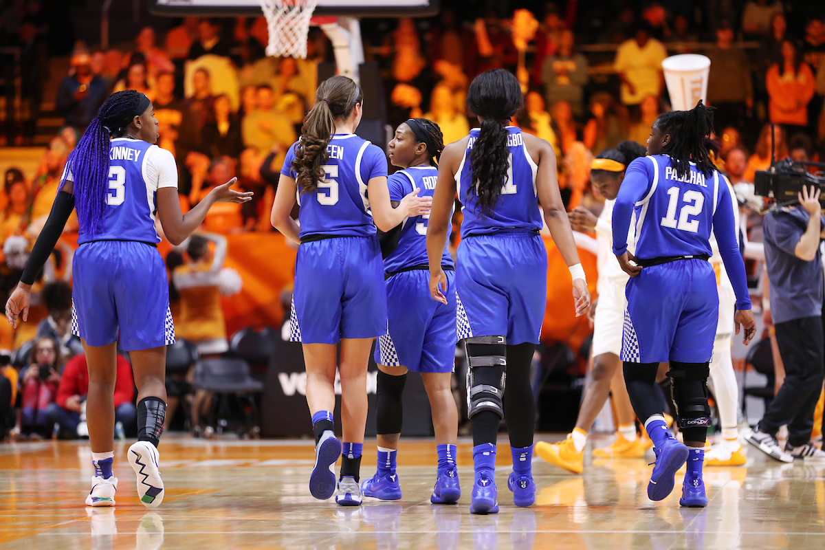 Team
The UK Women's Basketball team beats Tennessee 73-71. 

Photo by Britney Howard  | UK Athletics