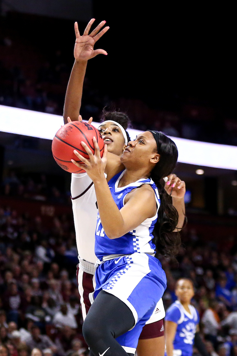 Ogechi Anyagaligbo. 

Kentucky falls to Mississippi State 77-59.

Photo by Eddie Justice | UK Athletics
