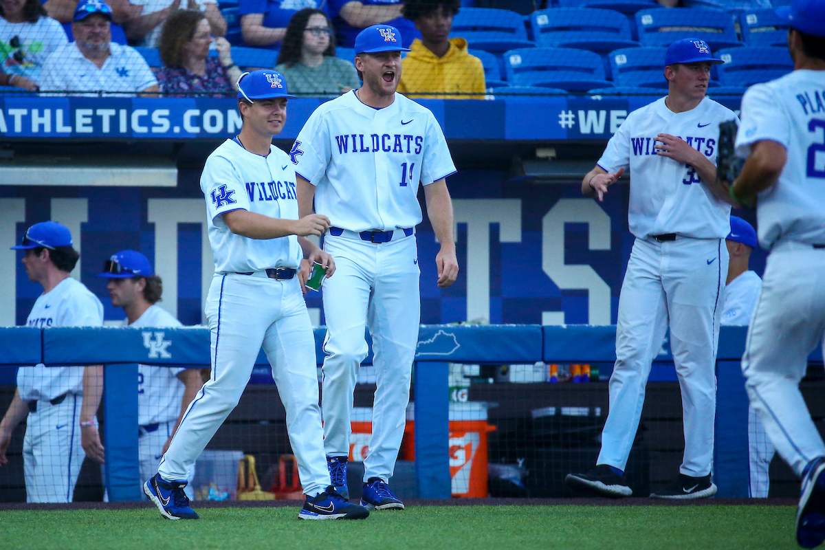 Evan Byers. Tyler Guilfoil.

Kentucky loses to Auburn 3-6.

Photo by Sarah Caputi | UK Athletics