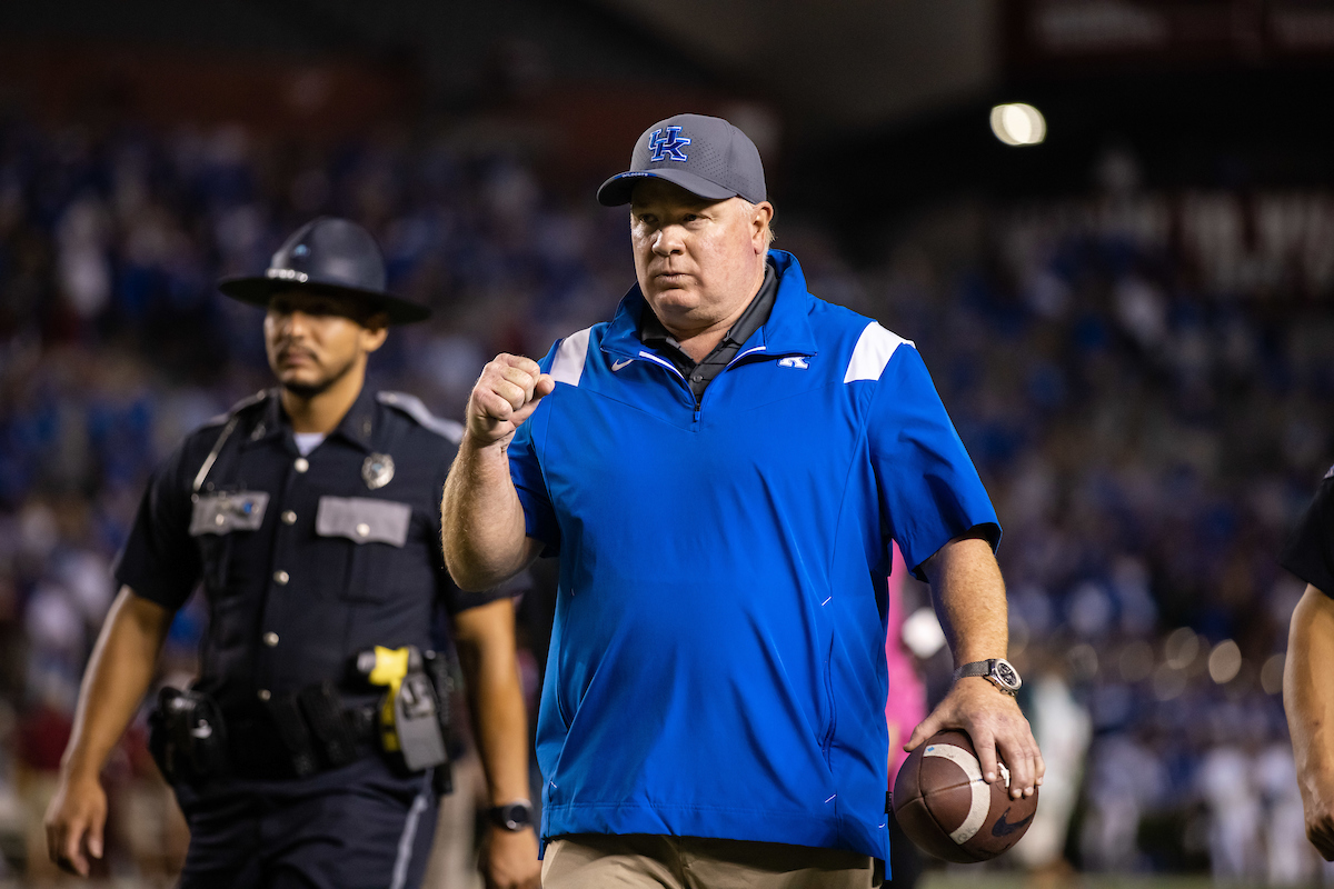 Coach Mark Stoops

Kentucky beats South Carolina, 16-10.

Photo by Jacob Noger UK Athletics