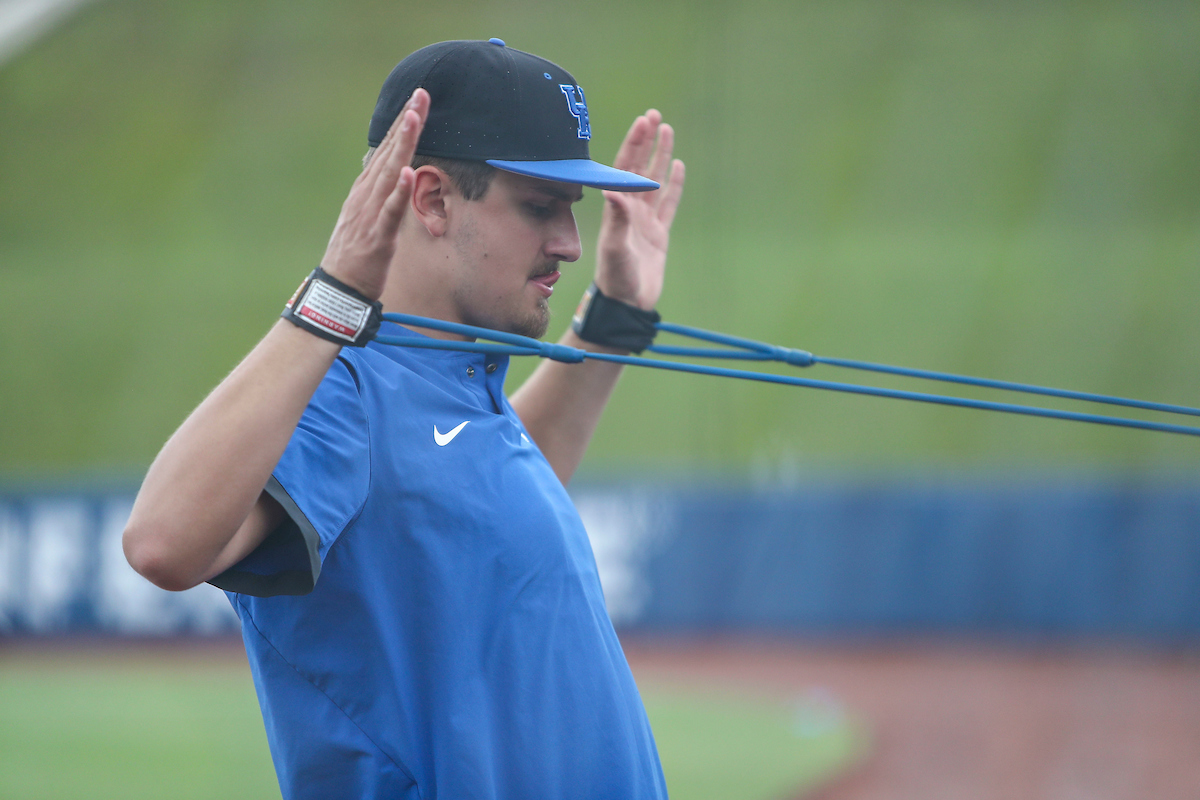 Jackson Nove. 

Kentucky Baseball Practice at the 2022 SEC Tournament.

Photo by Sarah Caputi | UK Athletics