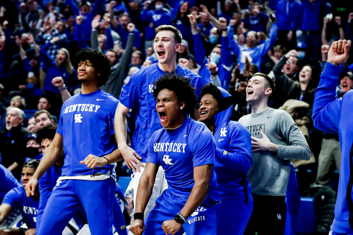 Shaedon Sharpe. Brennan Canada. Sahvir Wheeler. Kareem Watkins. CJ Fredrick. Zan Payne.

Kentucky beat Alabama 90-81.

Photos by Chet White | UK Athletics
