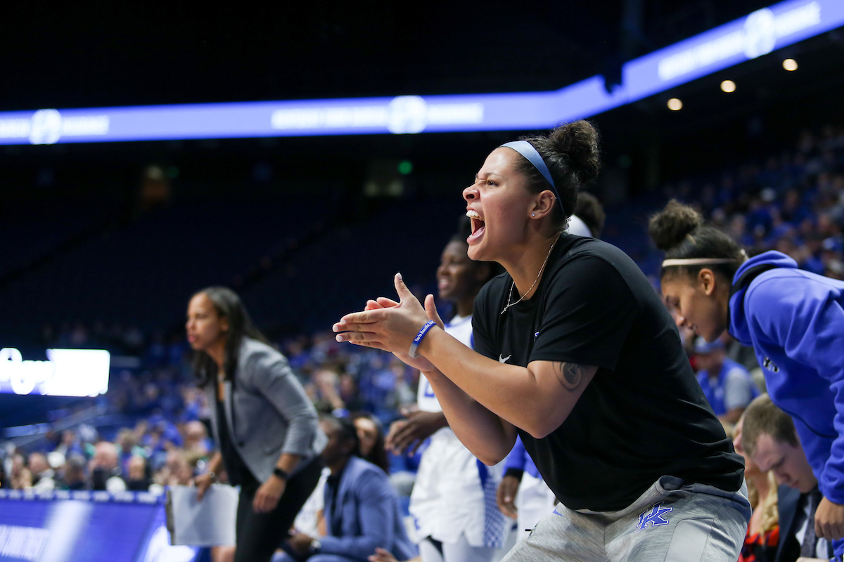 Sabrina Haines


Women's Basketball beats Virginia 63-51 at Rupp Arena on Thursday, November 15, 2018.

Photo by Hannah Phillips