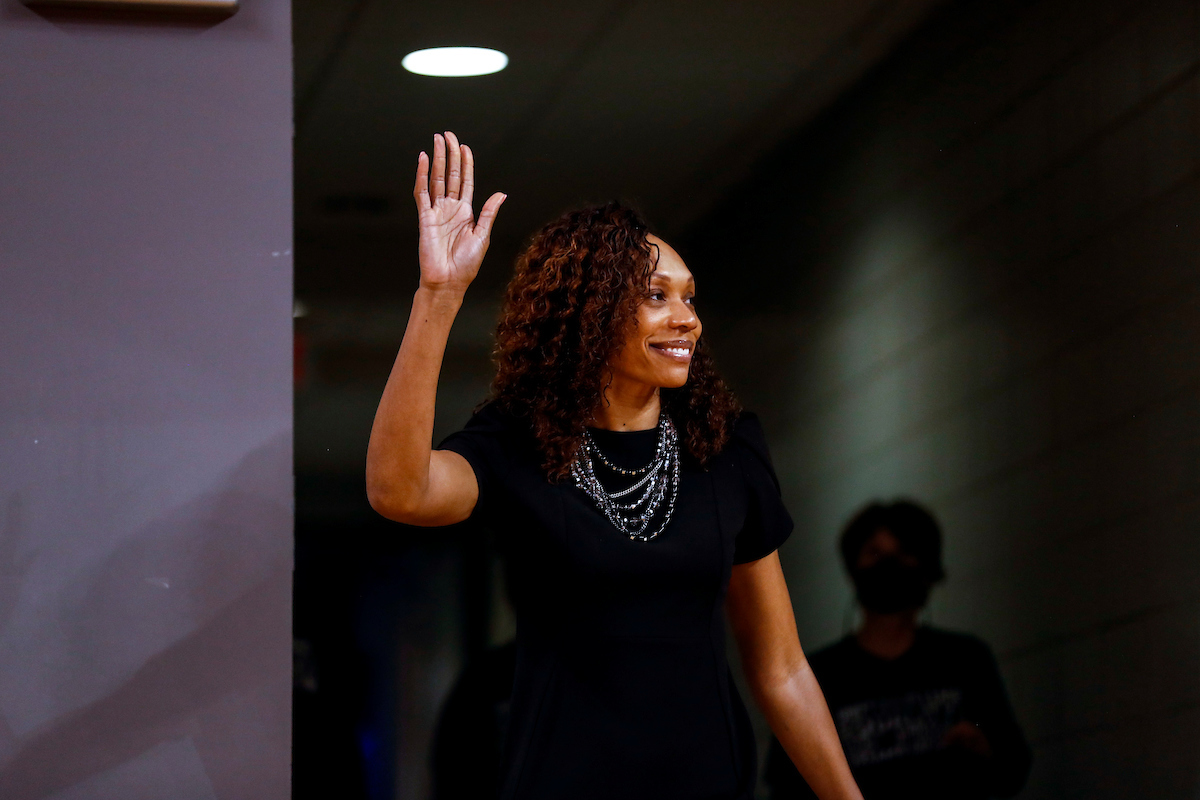 Kyra Elzy.

Kentucky beats Vanderbilt 69-65.

Photo by Grace Bradley | UK Athletics