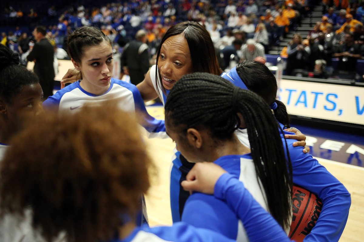 Kyra Elzy

The University of Kentucky women's basketball team beat Alabama in the SEC Tournament on Thursday, March 1, 2018 at Bridgestone Arena in Nashville, TN.

Photo by Britney Howard | UK Athletics