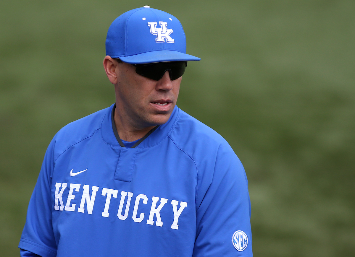 Coach Mingione

The University of Kentucky baseball team beat Texas Tech 11-6 on Saturday, March 10, 2018, in Lexington?s Cliff Hagan Stadium.

Barry Westerman | UK Athletics