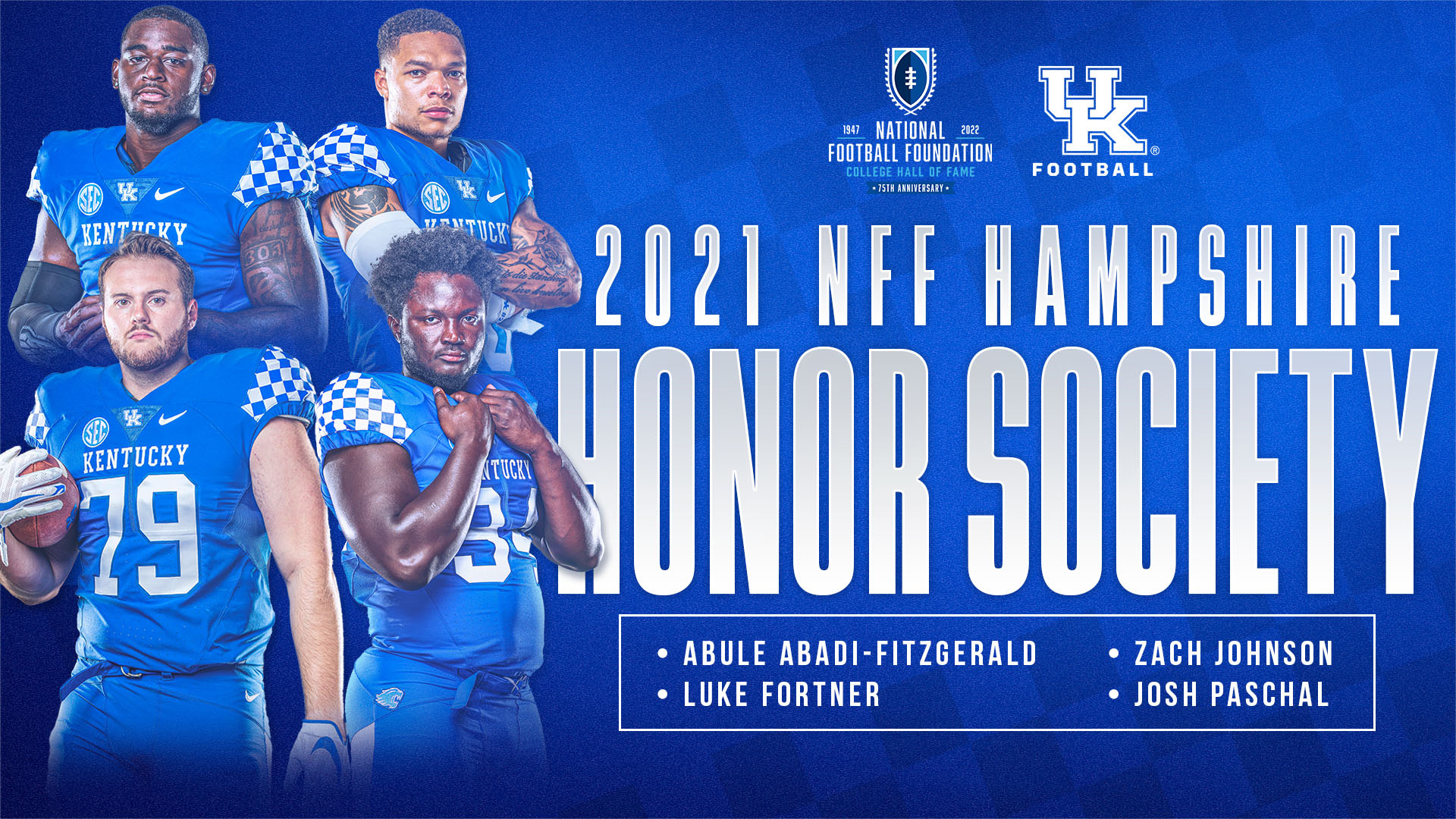 Four Wildcats Named to NFF Hampshire Honor Society