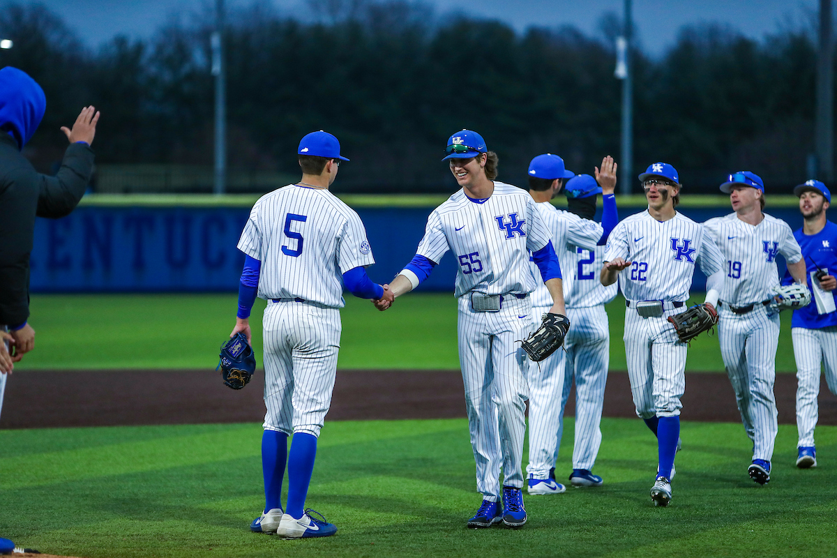 Darren Williams and Adam Fogel.

Kentucky defeats High Point 9-5.

Photo by Sarah Caputi | UK Athletics