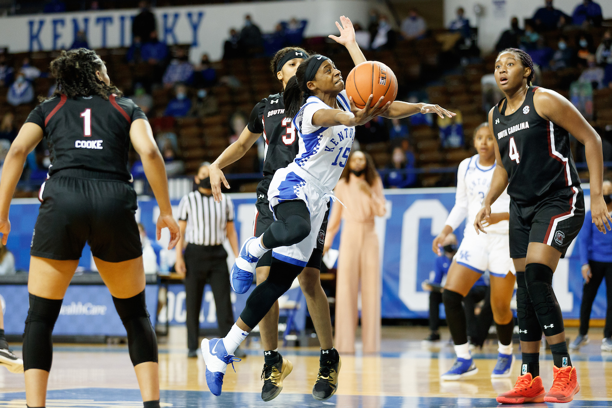 Chasity Patterson.

Kentucky falls to South Carolina 75-70.

Photo by Elliott Hess | UK Athletics