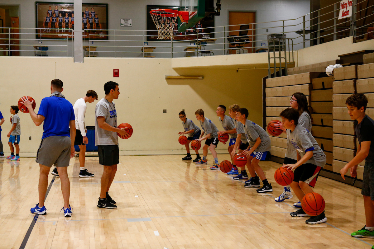 Kentucky men's basketball camp at South Oldham High School in Crestwood, Kentucky.

Photo By Barry Westerman | UK Athletics