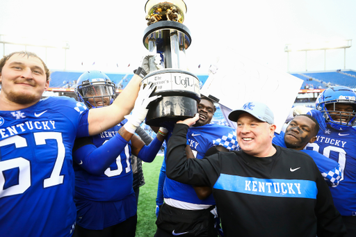 Landon Young. Mark Stoops.

UK beat UofL 45-13.

Photo by Chet White | UK Athletics