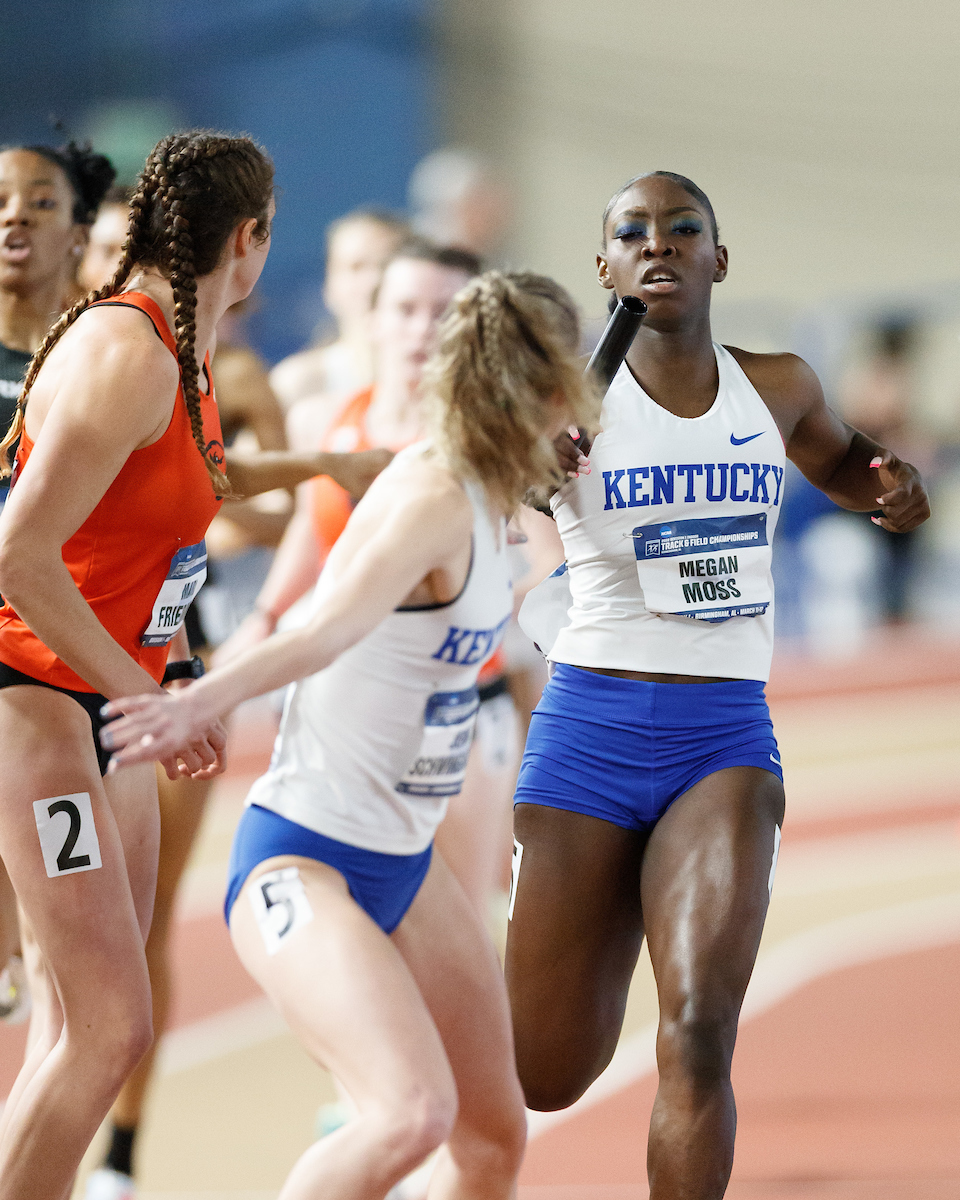 Megan Moss.

Day 1 of NCAA Track and Field Championship.

Photo by Elliott Hess | UK Athletics