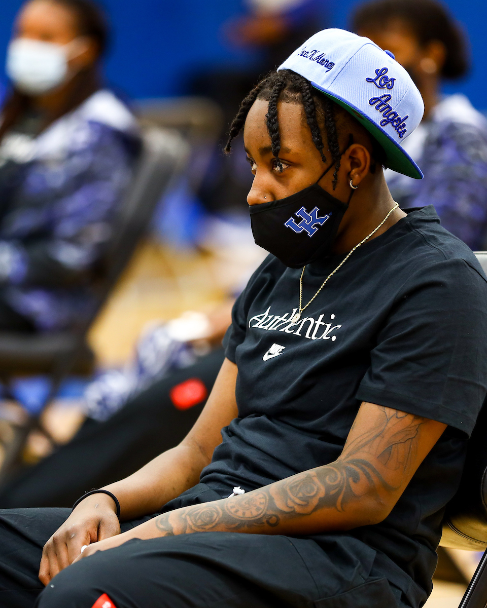 Dreuna Edwards. 

2021 Selection Show. 

Photo by Eddie Justice | UK Athletics
