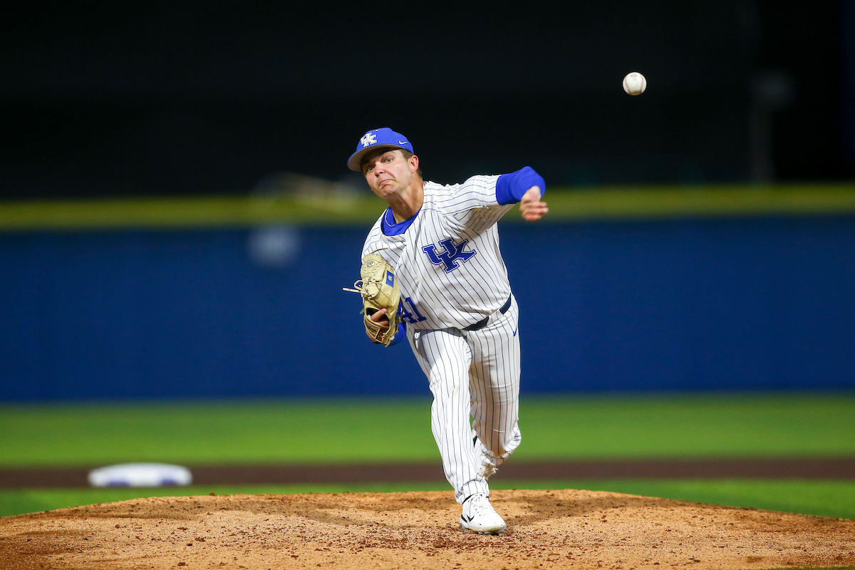 Evan Byers.

Kentucky defeats Dayton 12-1.

Photo by Grace Bradley | UK Athletics