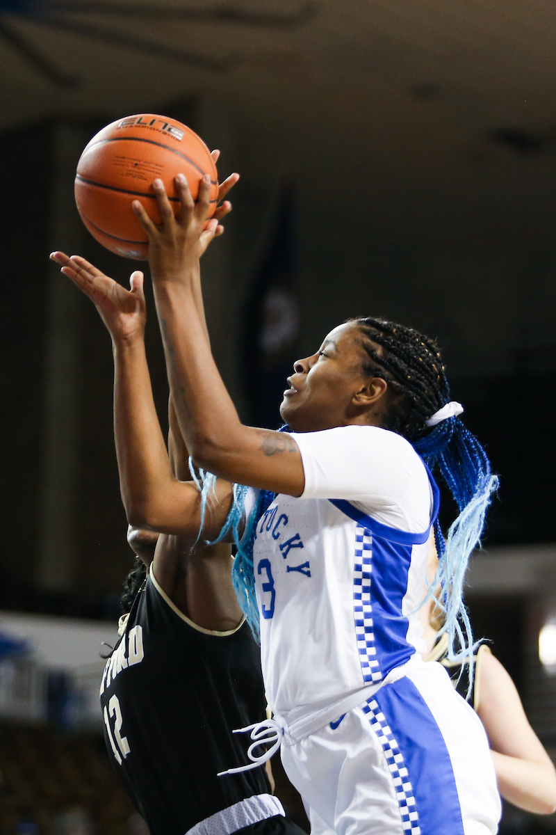 KeKe McKinney.

Kentucky beats Wofford 98-37.

Photo by Hannah Phillips | UK Athletics
