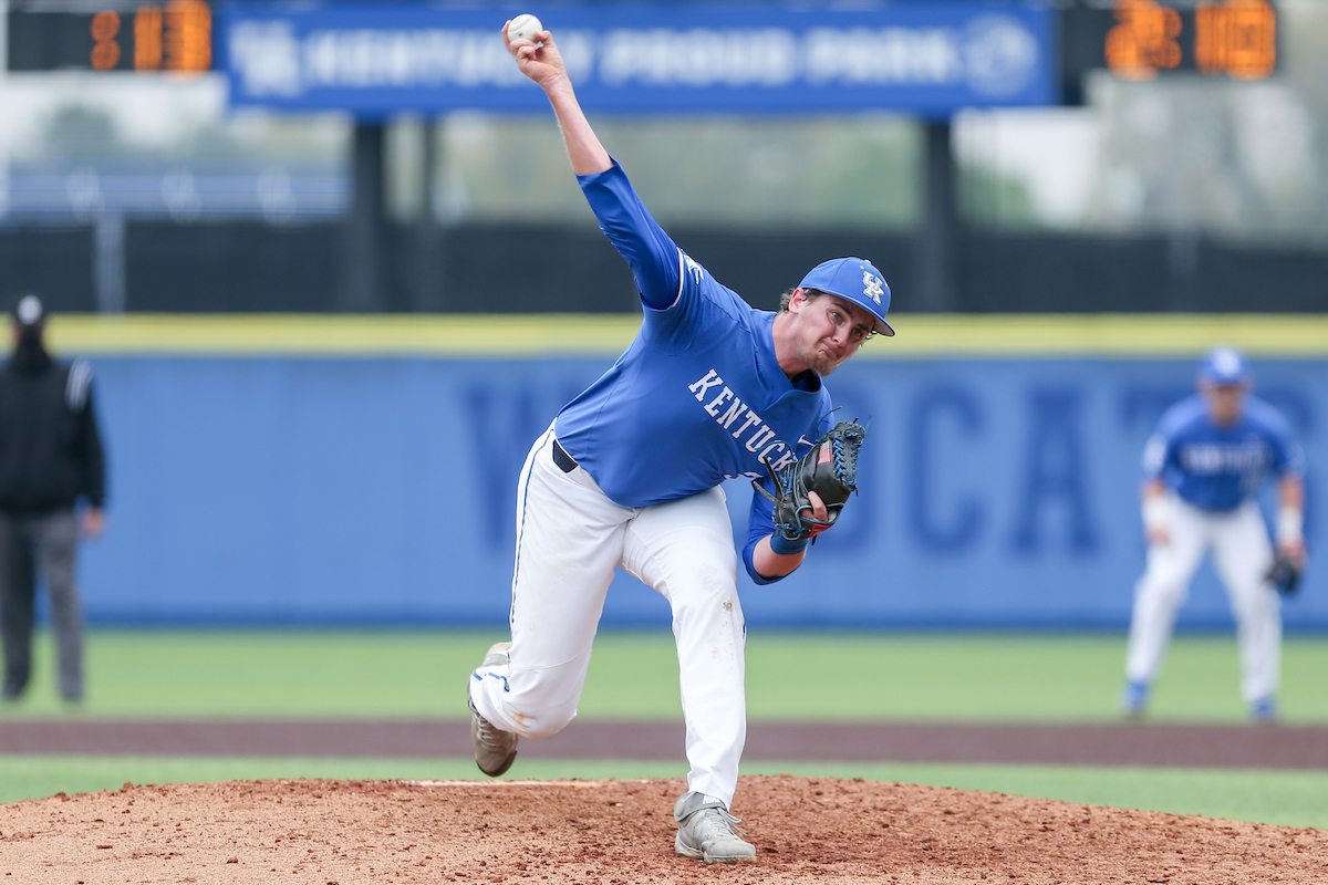 Hunter Rigsby.

Kentucky beats Alabama 5 - 2.

Photo by Sarah Caputi | UK Athletics