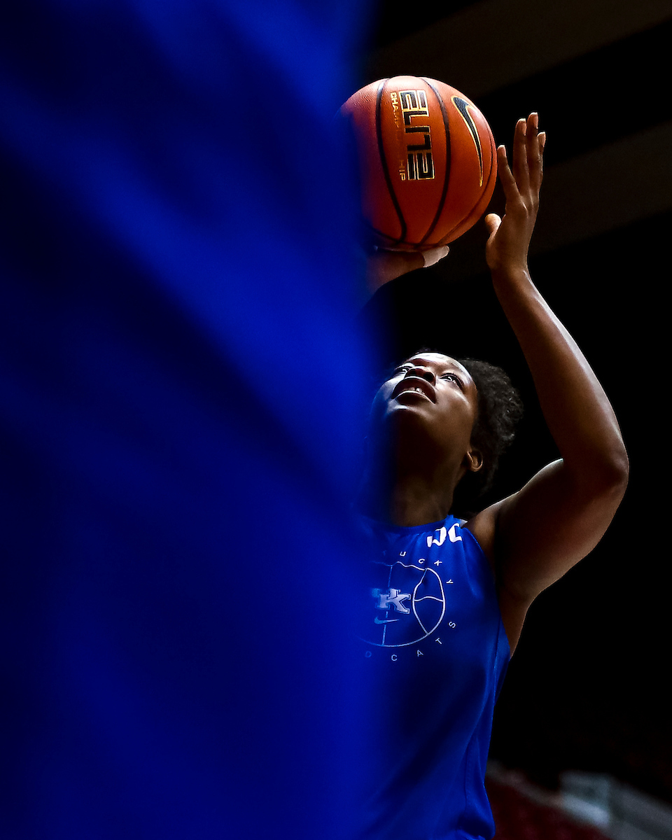 Olivia Owens.

Kentucky at Alabama shootaround.

Photo by Eddie Justice | UK Athletics