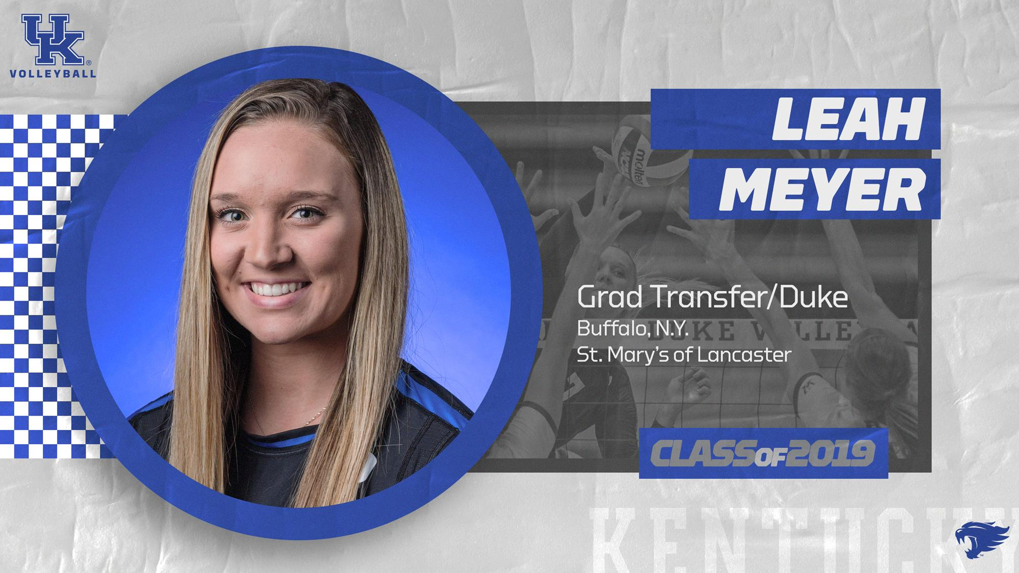 Wildcats Add Duke Graduate Transfer Leah Meyer to Roster