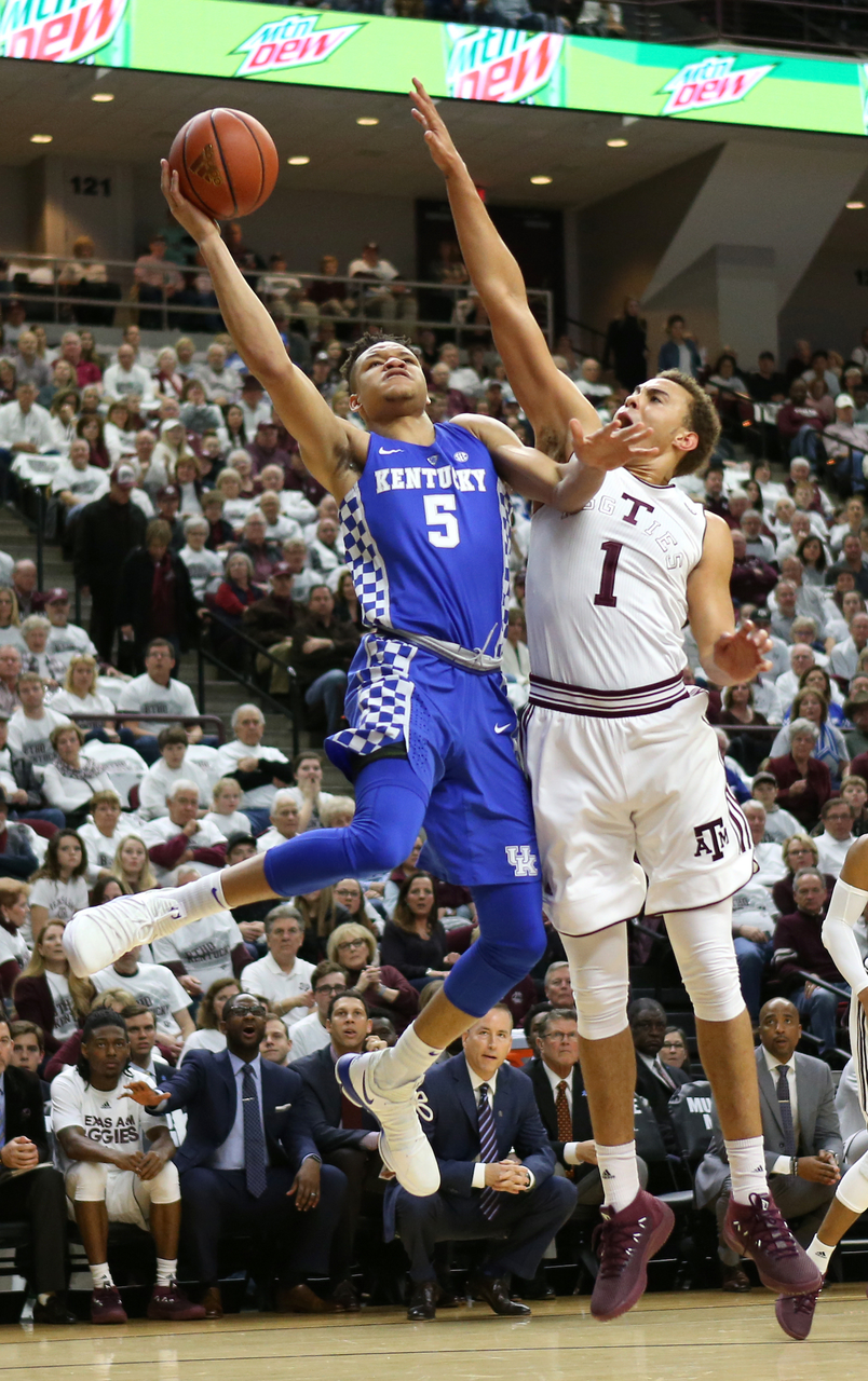 Kevin Knox

The University of Kentucky men's basketball team is defeated by Texas A&M 85-74 on Saturday, February 10th, 2018 at Reed Arena in College Station, TX.


Photo By Barry Westerman | UK Athletics