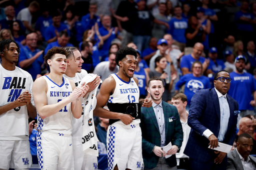 Keion Brooks Jr. Kellan Grady. Lance Ware. Daimion Collins. Brad Calipari. Chin Coleman.

Kentucky beat Vanderbilt 77-71 in the quarterfinals of the 2022 SEC Men’s Basketball Tournament.

Photos by Chet White | UK Athletics