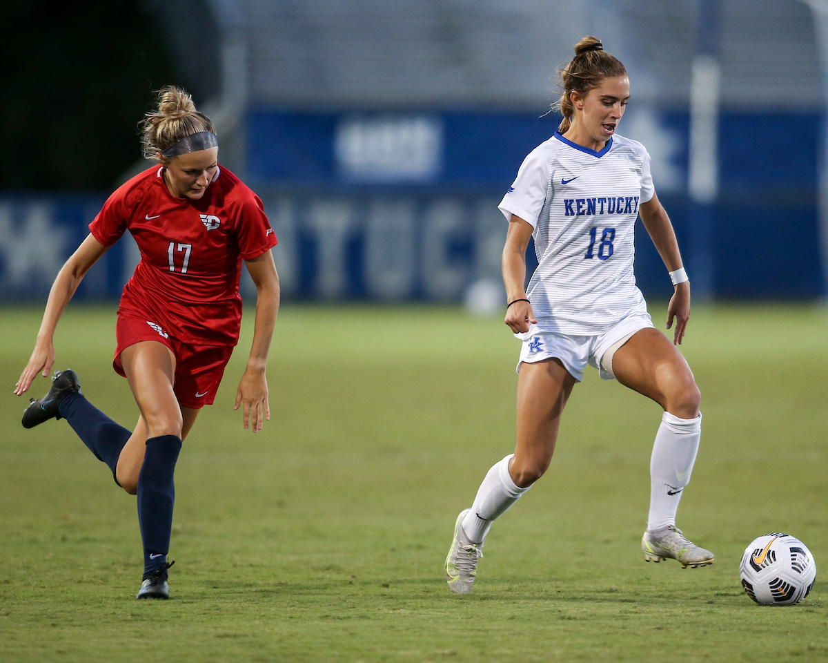 Caroline Trout.

Kentucky ties Dayton 0 - 0. 

Photo by Sarah Caputi | UK Athletics