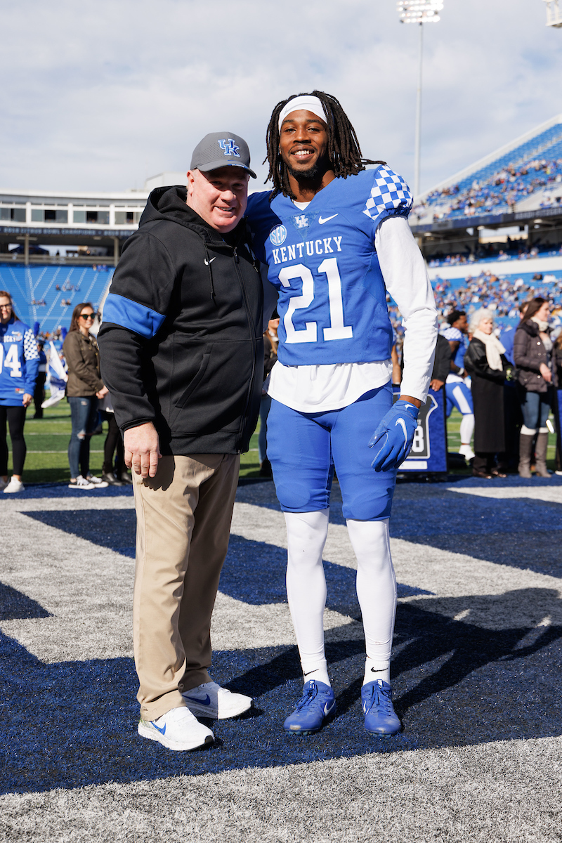 Quandre Mosely.

Kentucky beat New Mexico State 56-16.

Photo by Elliott Hess | UK Athletics