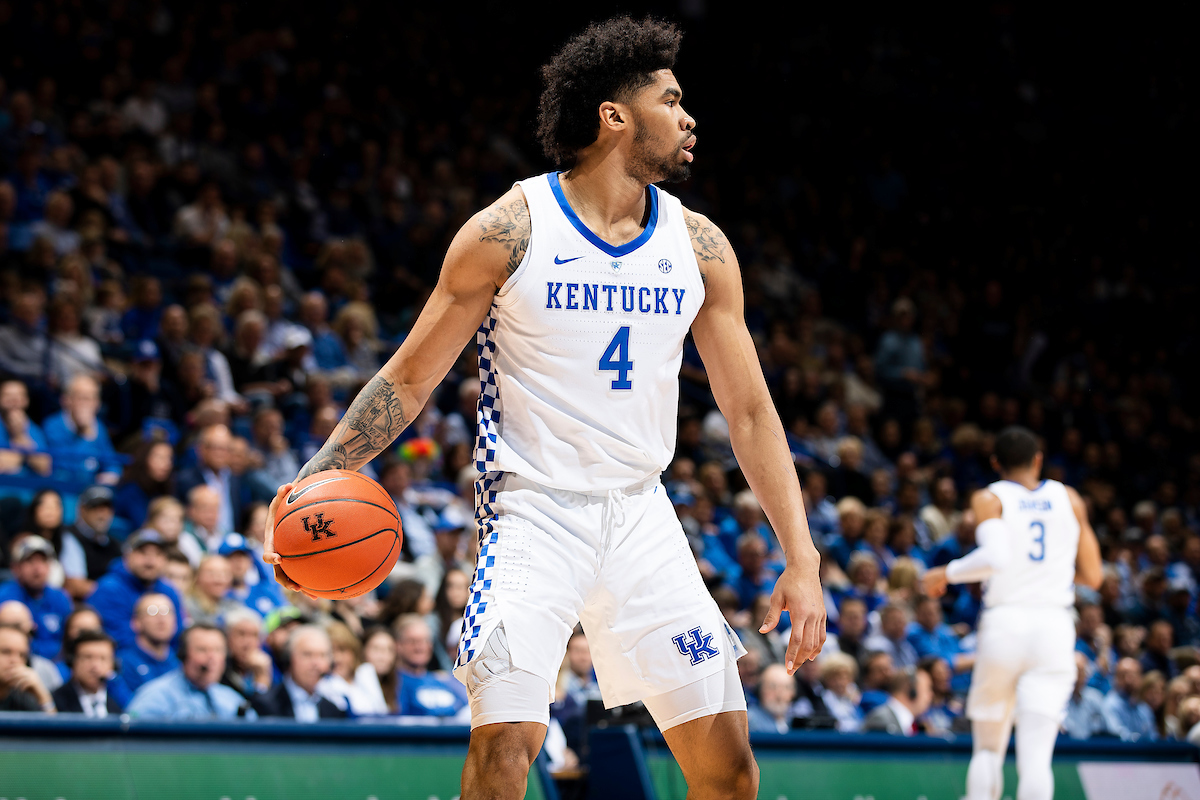 Nick Richards.

The University of Kentucky men's basketball team beats South Carolina 76-48.

Photo by Chet White| UK Athletics