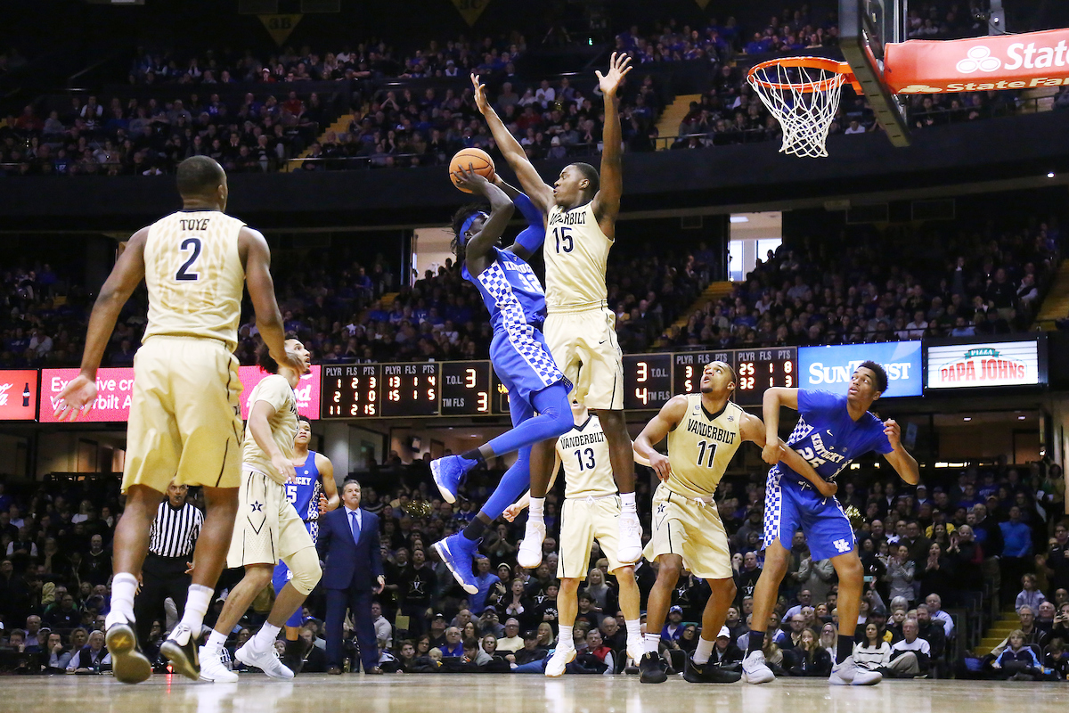 Wenyen Gabriel.

The University of Kentucky men's basketball team beat Vanderbilt 74-67 at Memorial Gymnasium in Nashville, TN., on Saturday, January 13, 2018.

Photo by Chet White | UK Athletics