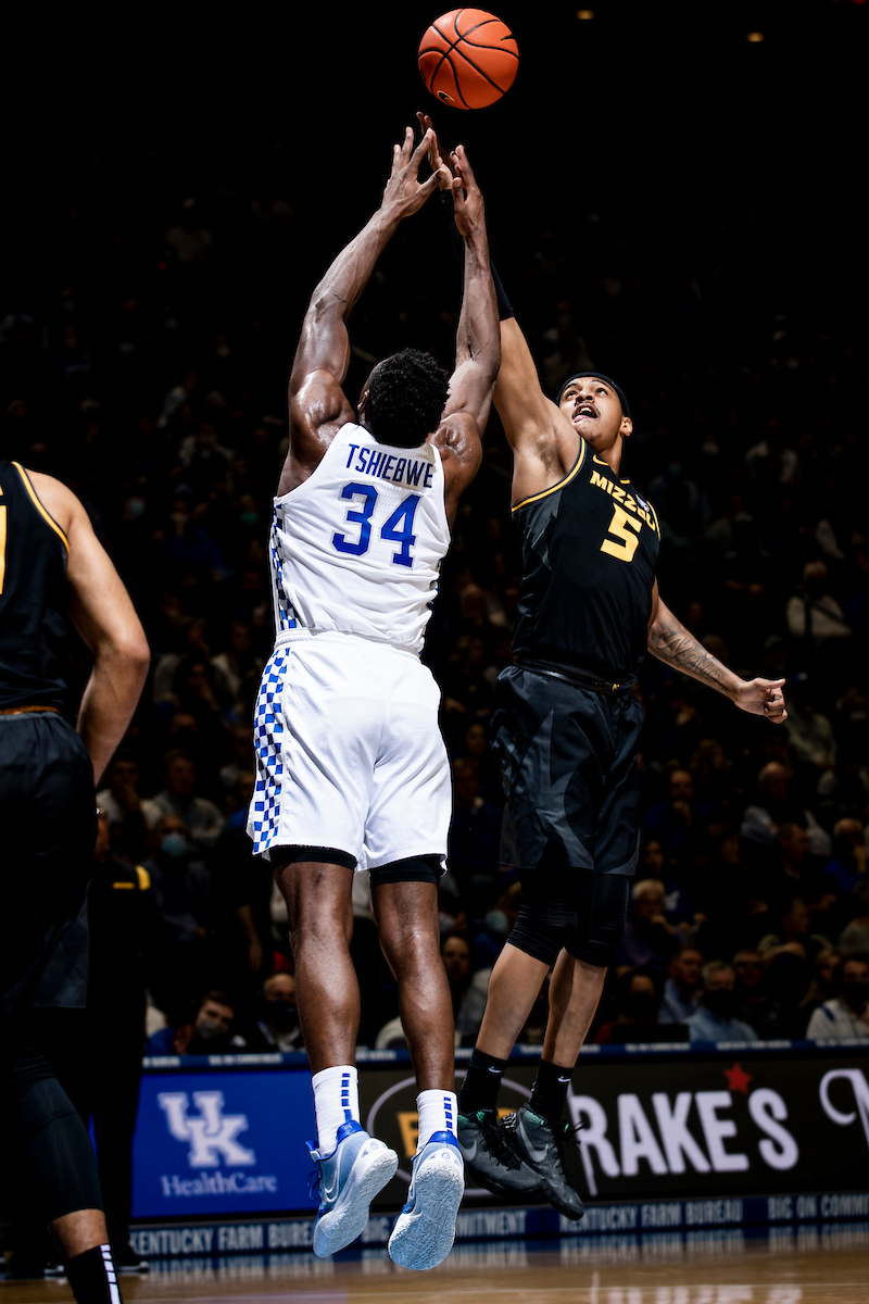 Oscar Tshiebwe.

Kentucky beat Missouri 83-56.

Photos by Chet White | UK Athletics
