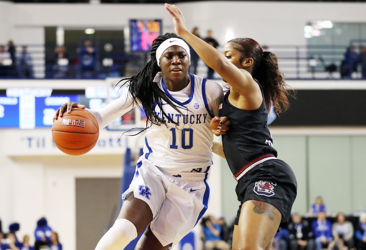 Rhyne Howard
The UK Women's Basketball falls to South Carolina. 

Photo by Britney Howard | UK Athletics