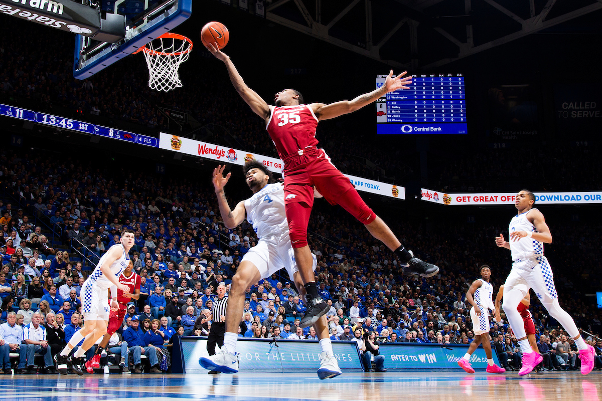 Nick Richards.

Kentucky beat Arkansas 70-66.

Photo by Chet White | UK Athletics