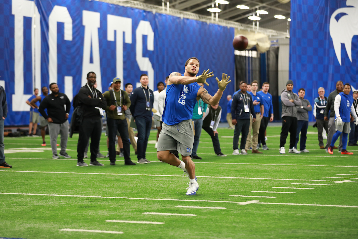 Jordan Jones.

Pro Day for UK Football.

Photo by Jacob Noger | UK Athletics