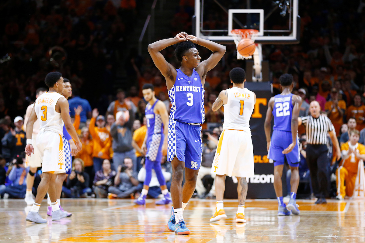 Hamidou Diallo.

The University of Kentucky men's basketball team falls to Tennessee 76-65 on Saturday, January 6, 2018, at Thompson-Boling Arena in Knoxville, TN.

Photo by Chet White | UK Athletics