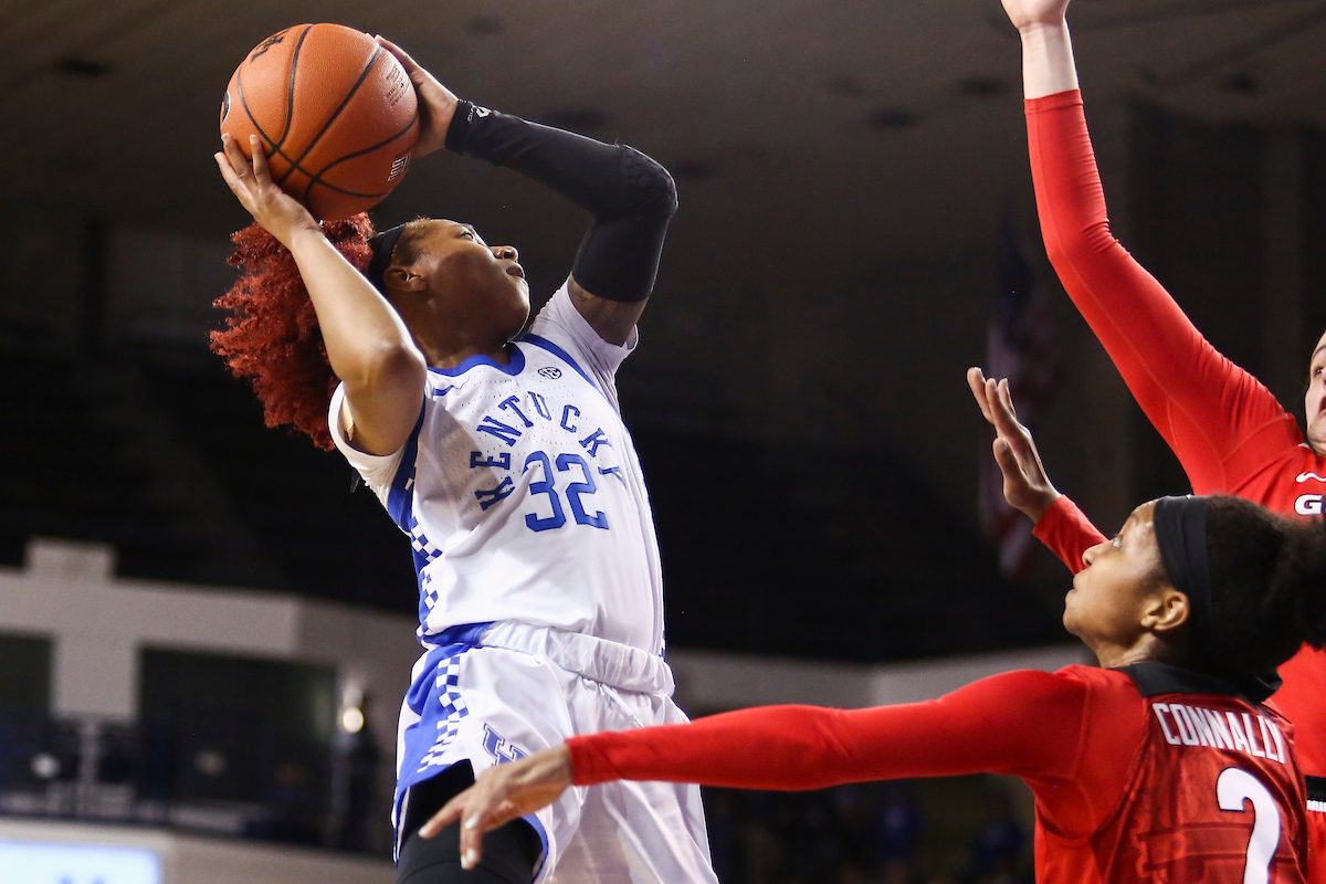 Jaida Roper.

Kentucky beat Georgia 88-77.

Photo by Hannah Phillips | UK Athletics