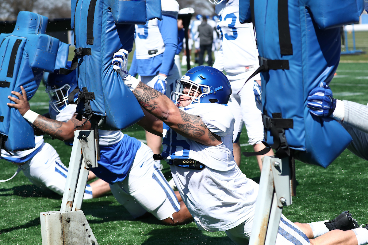 UK football practice

Spring Practice.

Photo by Elliott Hess | UK Athletics
