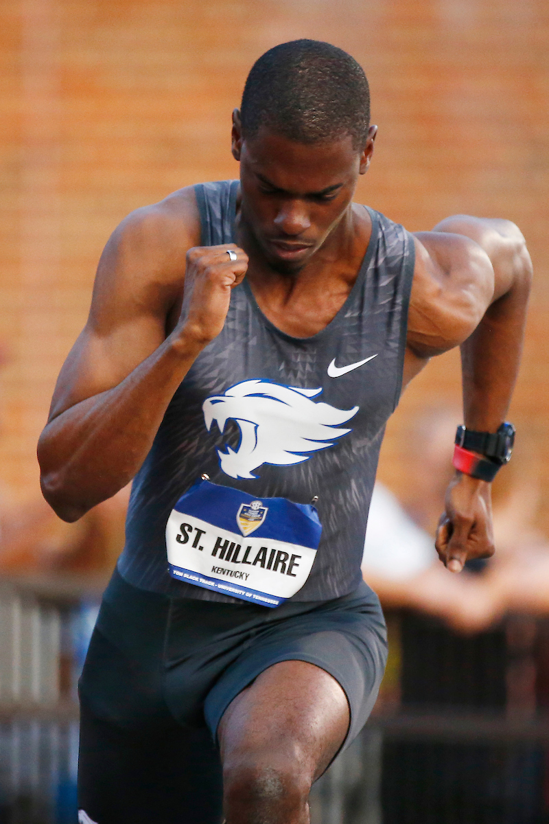 Dwight St. Hillaire.

Day two of the 2018 SEC Outdoor Track and Field Championships on Saturday, May 12, 2018, at Tom Black Track in Knoxville, TN.

Photo by Chet White | UK Athletics
