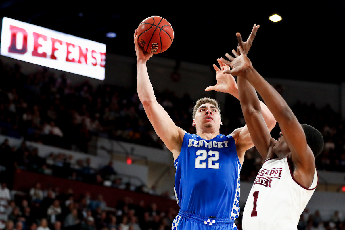 Reid Travis.

Kentucky beat Mississippi State 71-67 at Humphrey Coliseum in Starkville, MS.

Photo by Chet White | UK Athletics