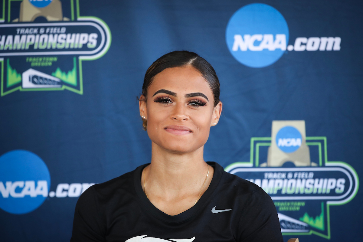 Sydney McLaughlin.

NCAA Track and Field Outdoor National Championships. Eugene, Oregon. Tuesday, June 5, 2018.

Photo by Chet White | UK Athletics