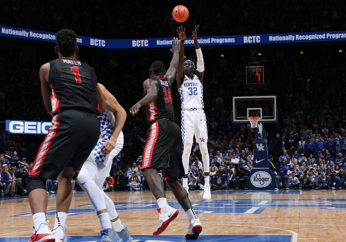 Wenyen Gabriel.

The University of Kentucky men's basketball team beat Georgia 66-61 on Sunday, December 31, 2017 at Rupp Arena in Lexington, Ky.

Photo by Elliott Hess | UK Athletics
