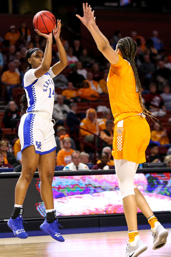 Tatyana Wyatt. 

Kentucky beat Tennessee 86-65 at the SEC Tournament.

Photo by Eddie Justice | UK Athletics