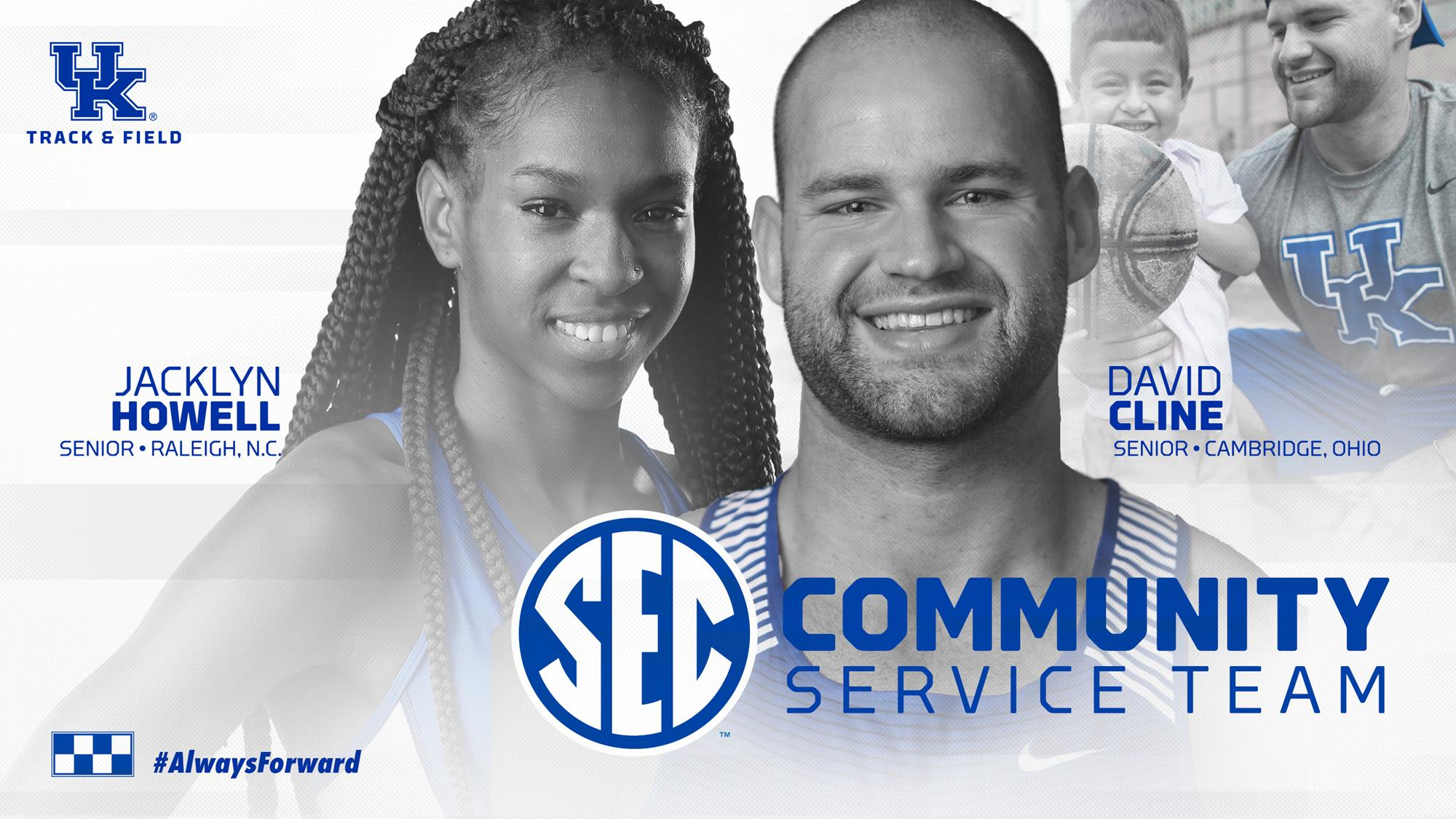 Howell and Cline Named to SEC Community Service Team