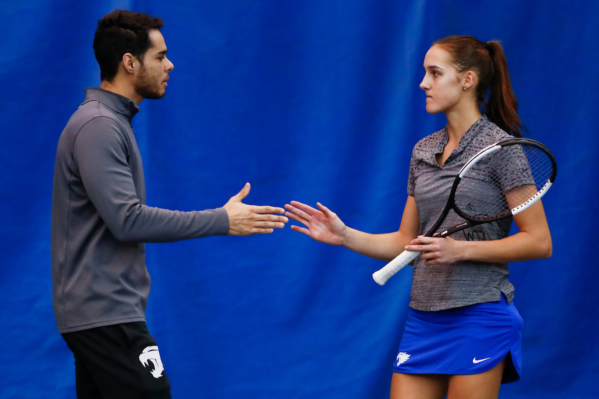 Federico Sabogal. Diana Tkachenko.

Kentucky beats South Florida 4-0.

Photo by Hannah Phillips | UK Athletics