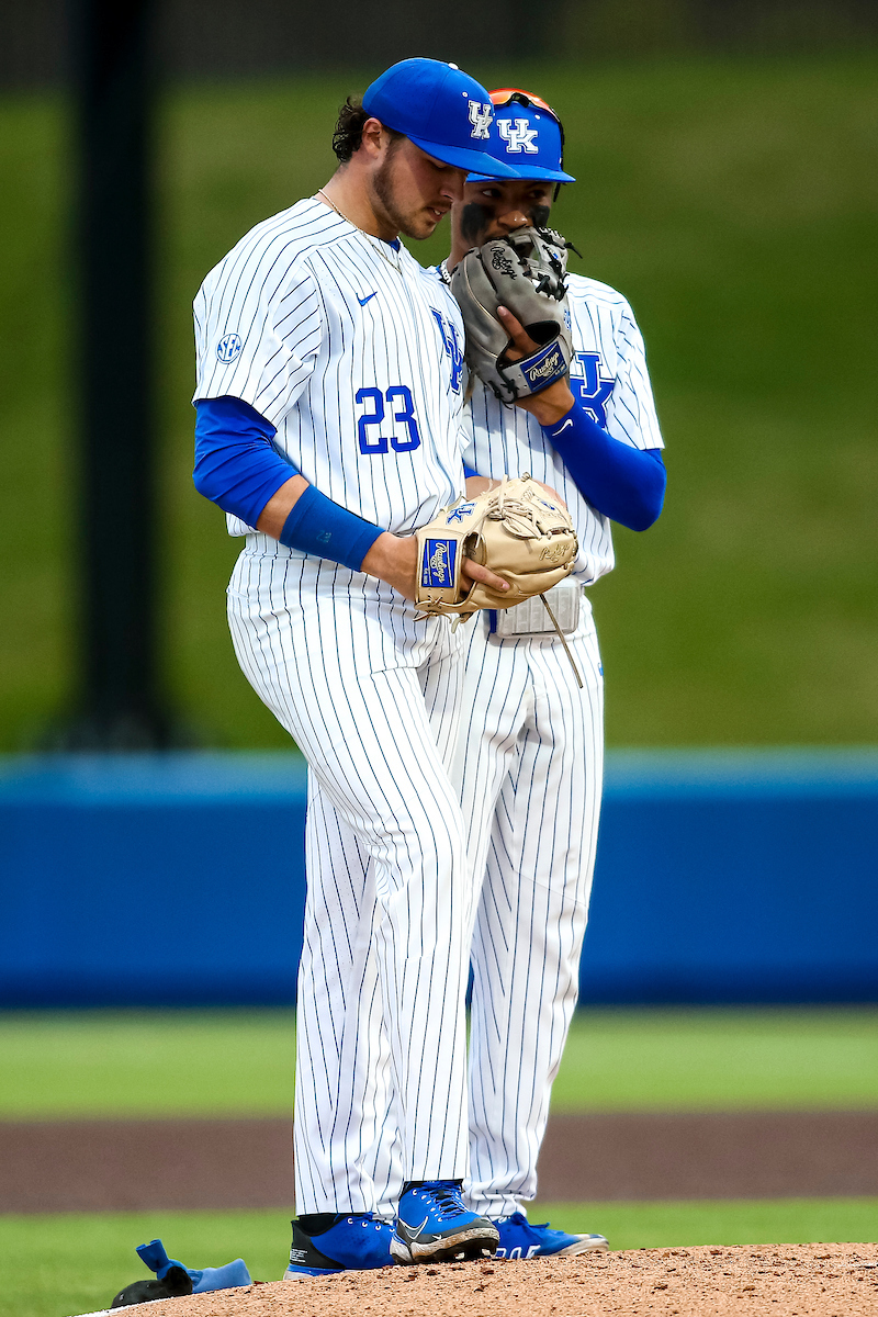 Daniel Harris IV. Magdiel Cotto.

Kentucky beats Bellarmine 10-1.

Photo by Eddie Justice | UK Athletics