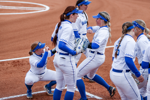 Jaci Babbs and Taylor Ebbs.

Kentucky loses to Michigan 8-0.

Photo by Sarah Caputi | UK Athletics