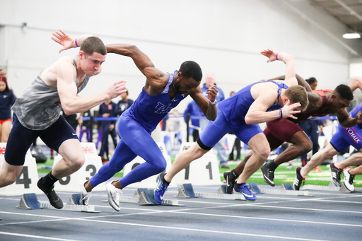 Fred Dorsey. Tim Duckworth.

The University of Kentucky track and field team hosts the Rod McCravey Memorial Meet on Friday, February 3, 2018.

Photo by Elliott Hess | UK Athletics