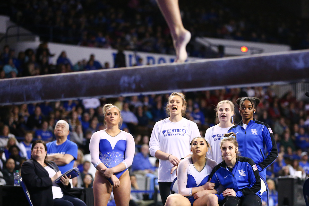 Team.


Kentucky beats Alabama, 197.200 - 196.800.

Photo by Elliott Hess | UK Athletics