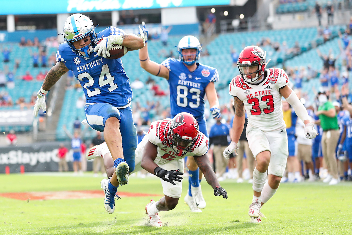 CHRIS RODRIGUEZ JR..

Kentucky beats NC State, 23-21, to win the TaxSlayer Gator Bowl.

Photo by Elliott Hess | UK Athletics