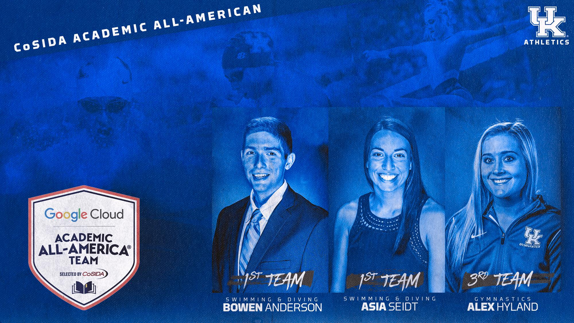 UK Trio Honored as 2019 CoSIDA Academic All-Americans